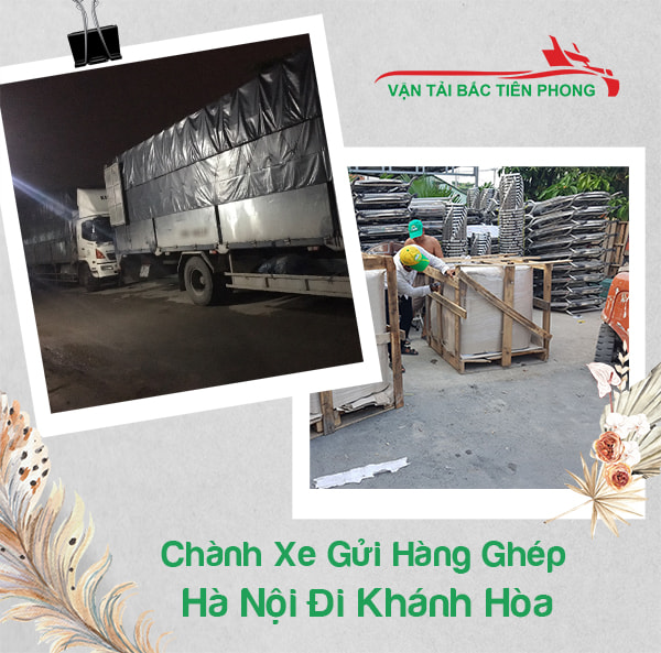 Hình ảnh xe tải chở hàng ra Khánh Hòa.